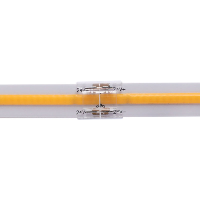 5mm/8mm/10mm 2-Pin Solderless COB LED Strip Light Connector 5mm/8mm/10mm 2-Pin Solderless COB LED Strip Light Connector